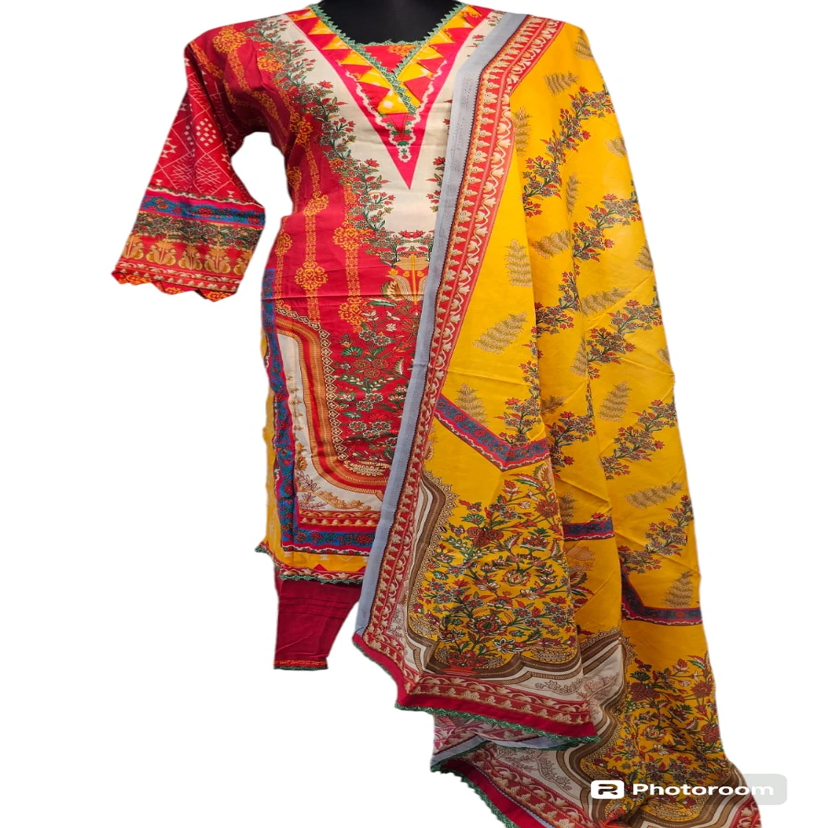 Sadabahar Ready Cotton Three pieces