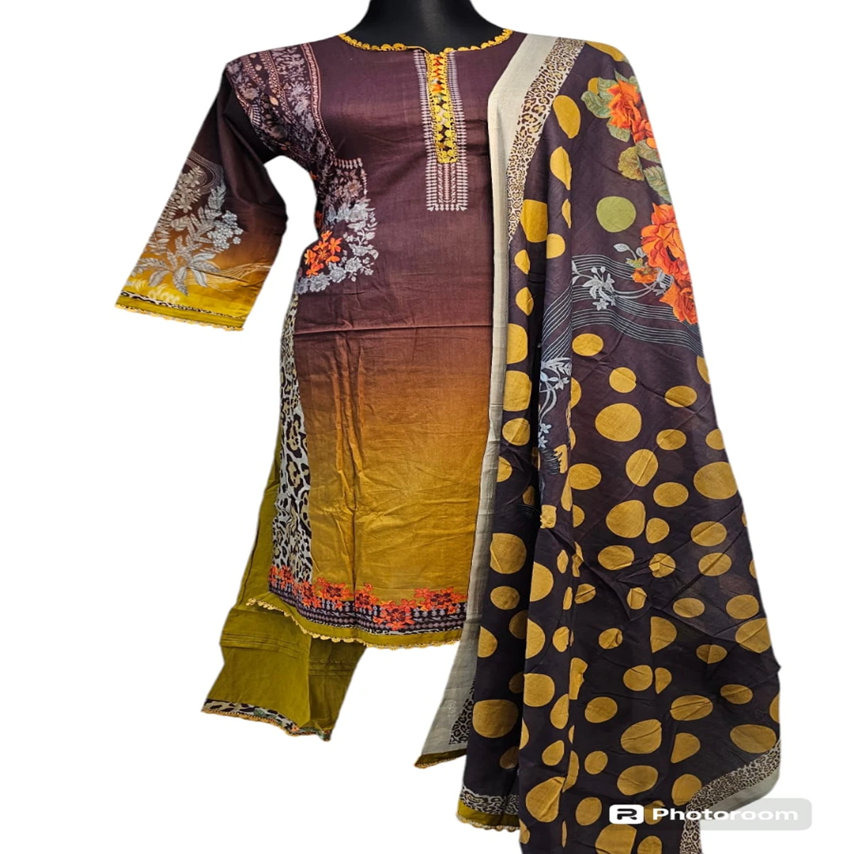 Sadabahar Ready Cotton Three pieces