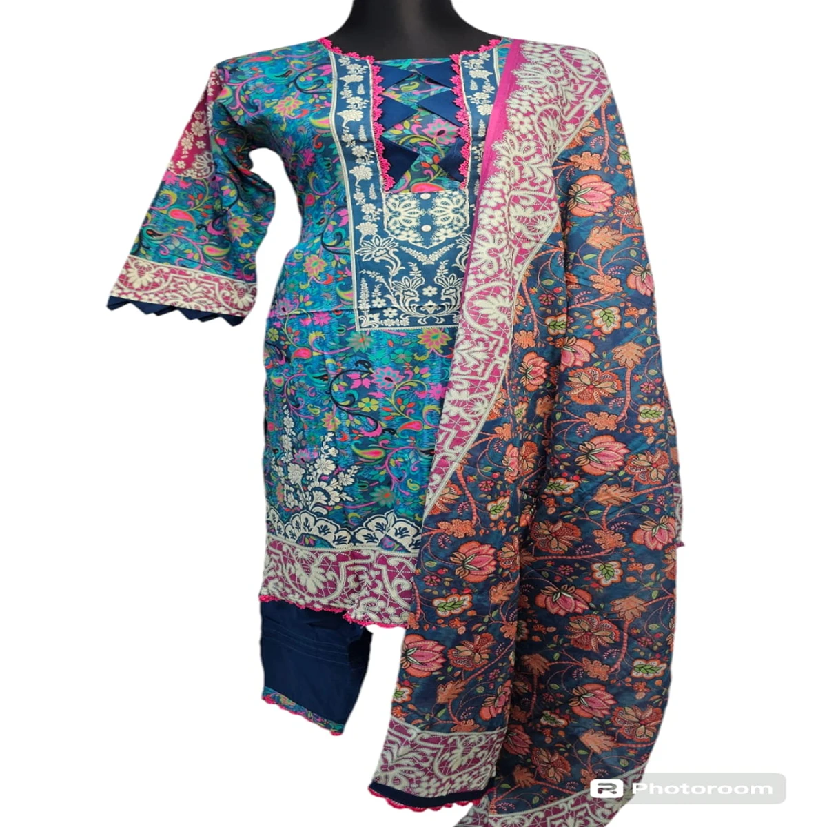 Sadabahar Ready Cotton Three pieces